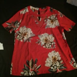SHEIN | RED BLOUSE | SMALL